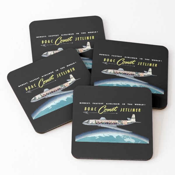 Item preview, BOAC COMET JETLINER - ADVERT designed and sold by ThrowbackAds.