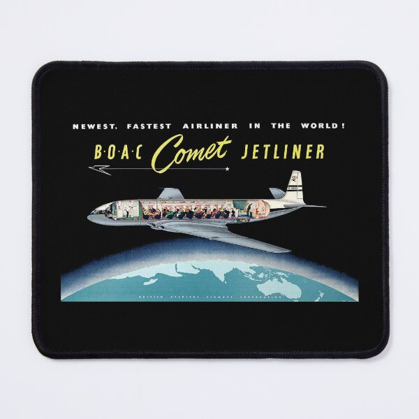 Item preview, BOAC COMET JETLINER - ADVERT designed and sold by ThrowbackAds.