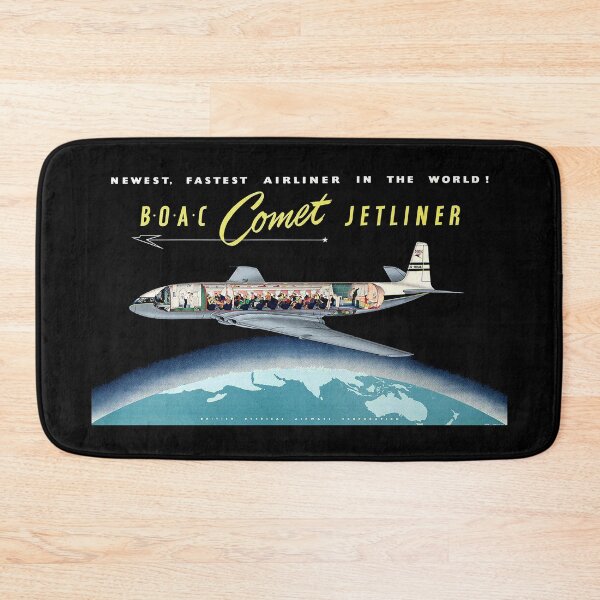Item preview, BOAC COMET JETLINER - ADVERT designed and sold by ThrowbackAds.