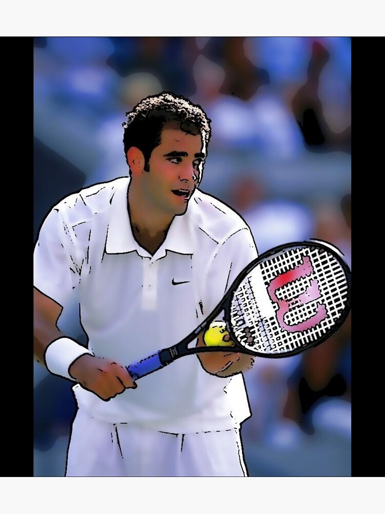 Pete Sampras Tennis Poster - Leinwanddruck 30x45cm Für Wanddekoration