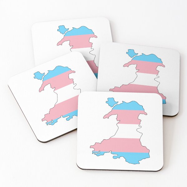 Item preview, Wales Outline - Trans Pride Flag designed and sold by uni-que-designs.