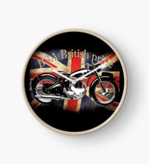 Vintage Classic British BSA Motorcycle Icon Clock