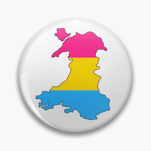 Item preview, Wales Outline - Pan Pride Flag designed and sold by uni-que-designs.