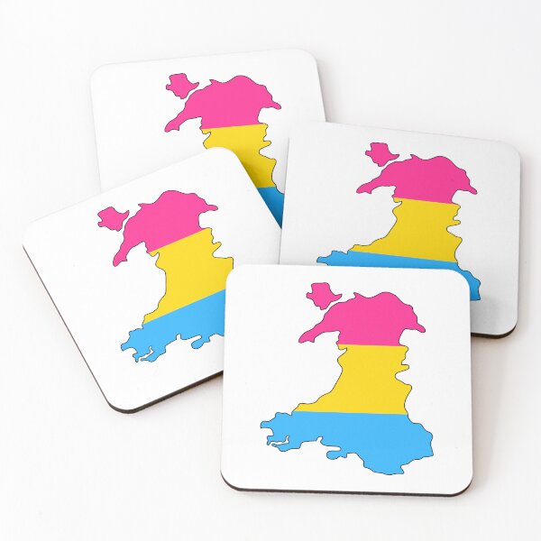 Item preview, Wales Outline - Pan Pride Flag designed and sold by uni-que-designs.