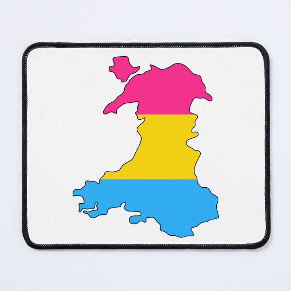 Item preview, Wales Outline - Pan Pride Flag designed and sold by uni-que-designs.