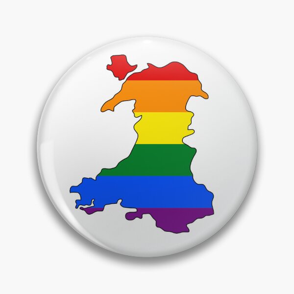 Item preview, Wales Outline - Gay Pride Flag designed and sold by uni-que-designs.