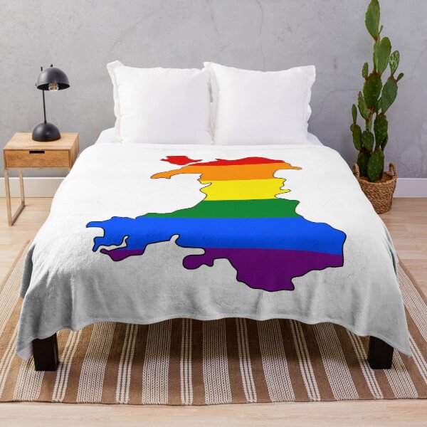 Item preview, Wales Outline - Gay Pride Flag designed and sold by uni-que-designs.