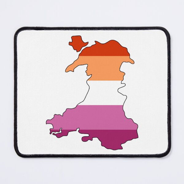 Item preview, Wales Outline - Lesbian Pride Flag designed and sold by uni-que-designs.