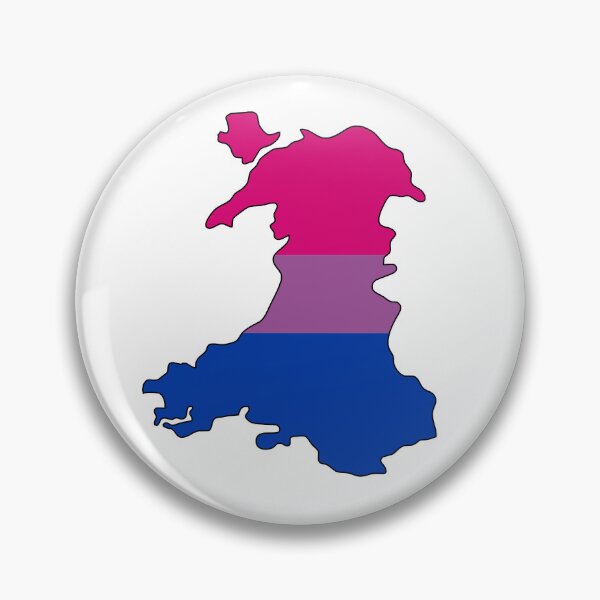 Item preview, Wales Outline - Bi Pride Flag designed and sold by uni-que-designs.