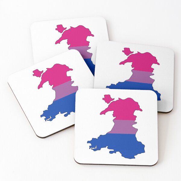 Item preview, Wales Outline - Bi Pride Flag designed and sold by uni-que-designs.
