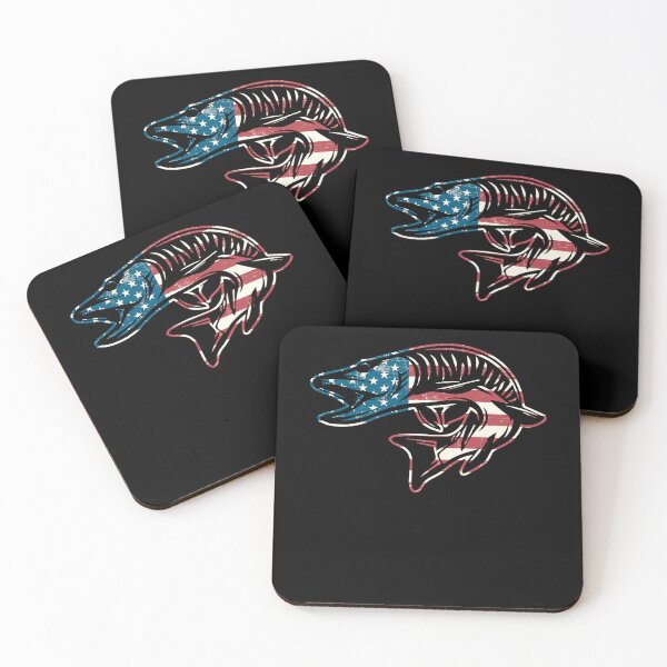 Item preview, Muskie retro de la bandera americana de la vendimia designed and sold by UnknownArtistt.