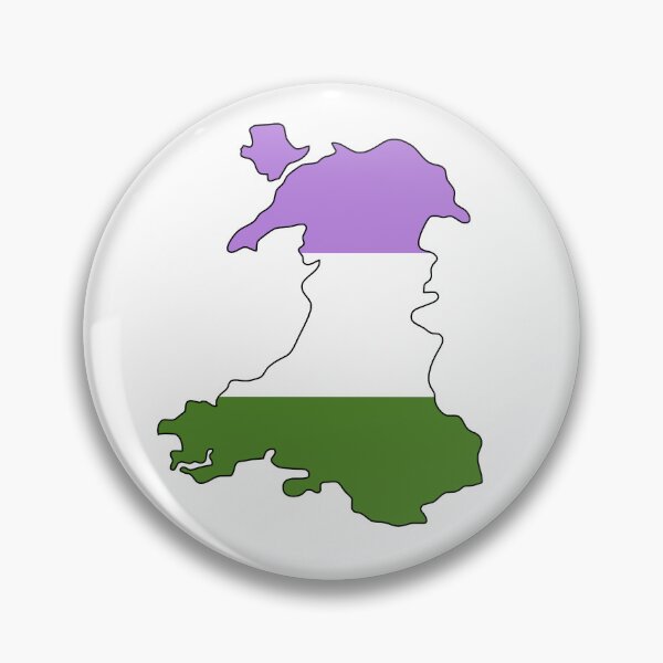 Item preview, Wales Outline - Genderqueer Pride Flag designed and sold by uni-que-designs.