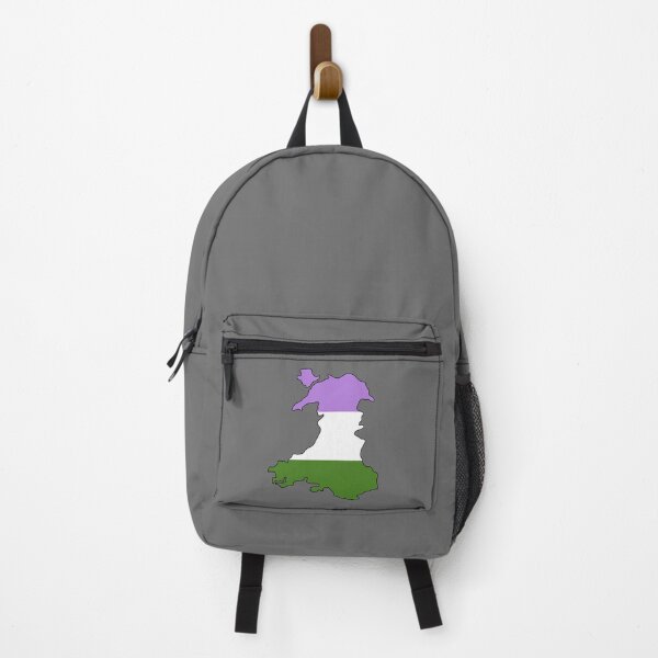 Item preview, Wales Outline - Genderqueer Pride Flag designed and sold by uni-que-designs.