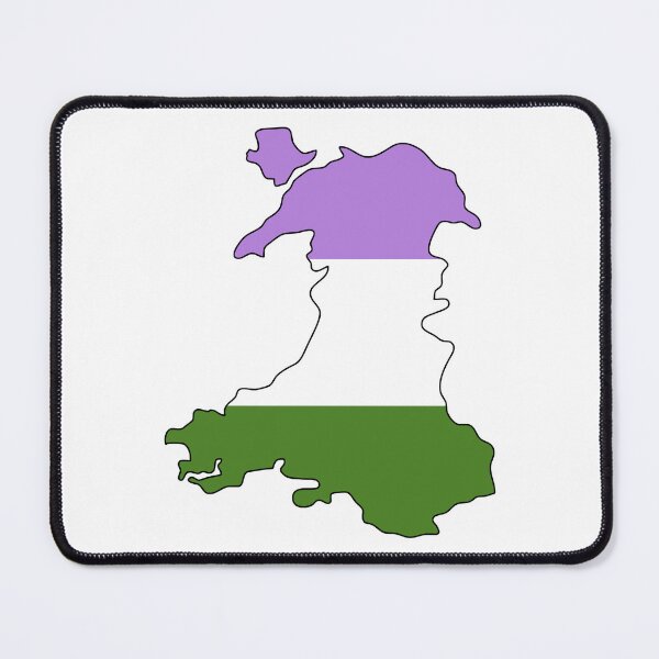 Item preview, Wales Outline - Genderqueer Pride Flag designed and sold by uni-que-designs.