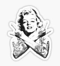 Marilyn Monroe Tattoo Thug Life Sticker