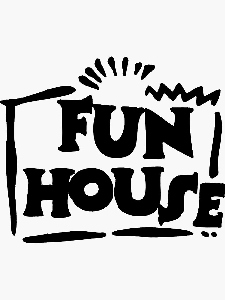 best-art-fun-house-sticker-for-sale-by-oglascot-redbubble