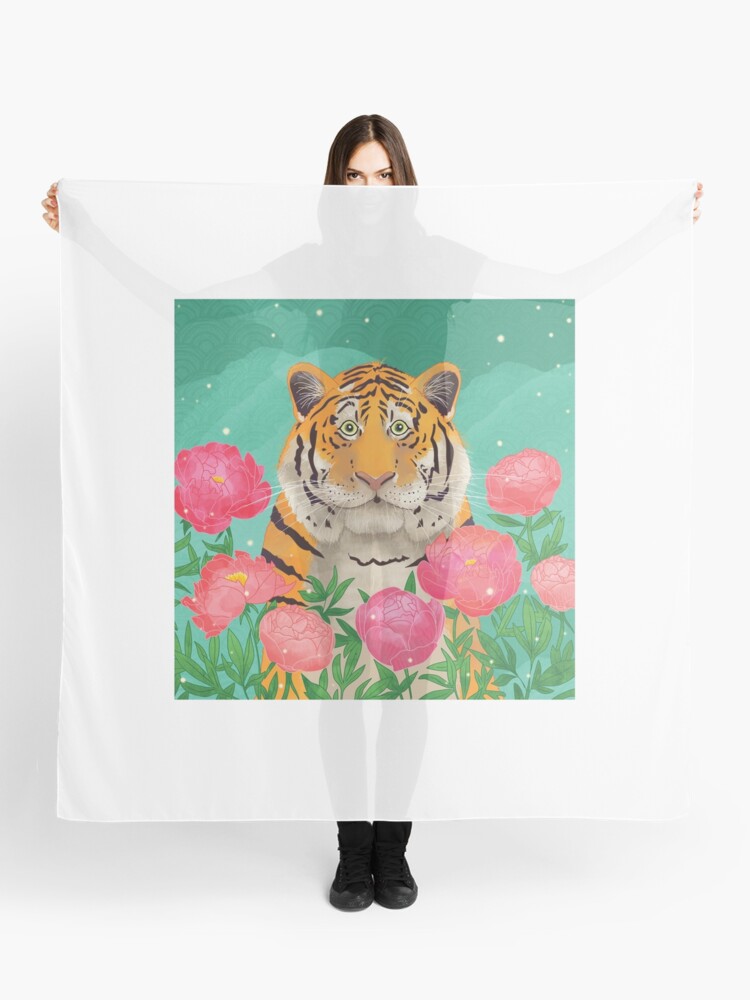 Year of the tiger Scarf for Sale by CristinaMonti