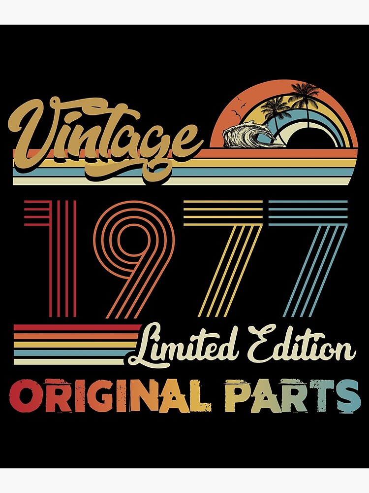 Vintage 1977 Limited Edition Original Parts