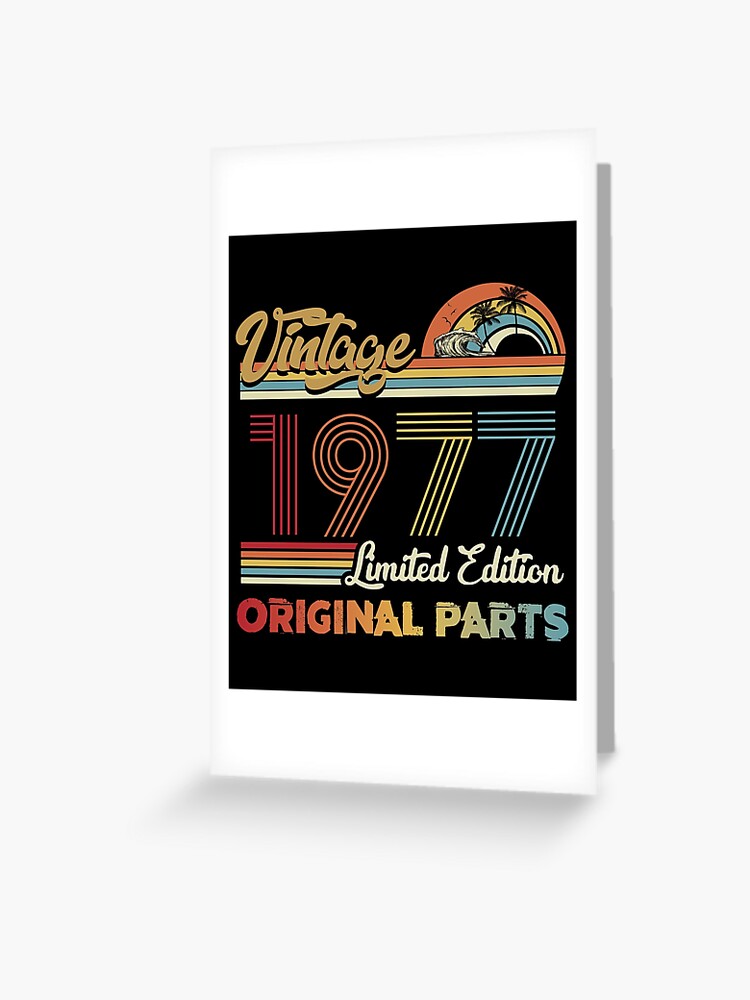 Vintage 1977 Limited Edition Original Parts