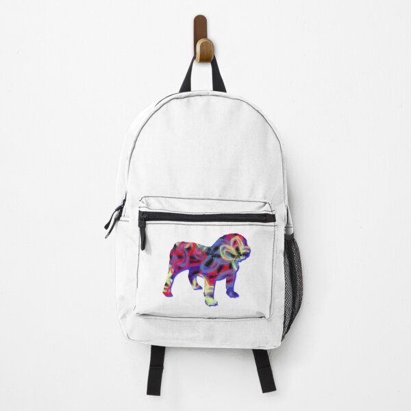 Item preview, I Love My English Bulldog Dog Neon Butterflies Silhouette  designed and sold by AMSonArt.