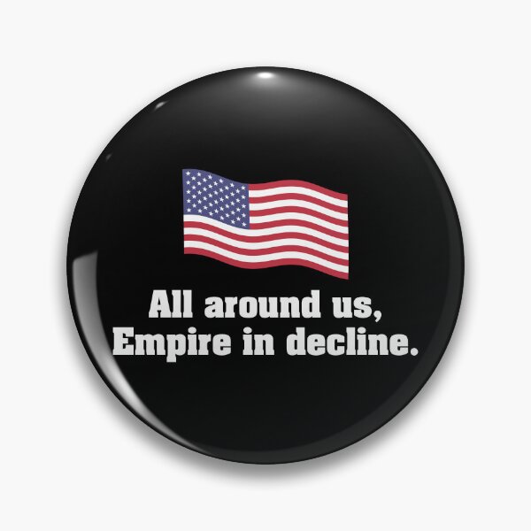 Item preview, USA Empire in Decline Waving American Flag designed and sold by Maljonic.