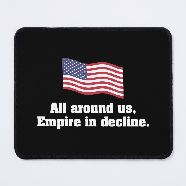 Item preview, USA Empire in Decline Waving American Flag designed and sold by Maljonic.