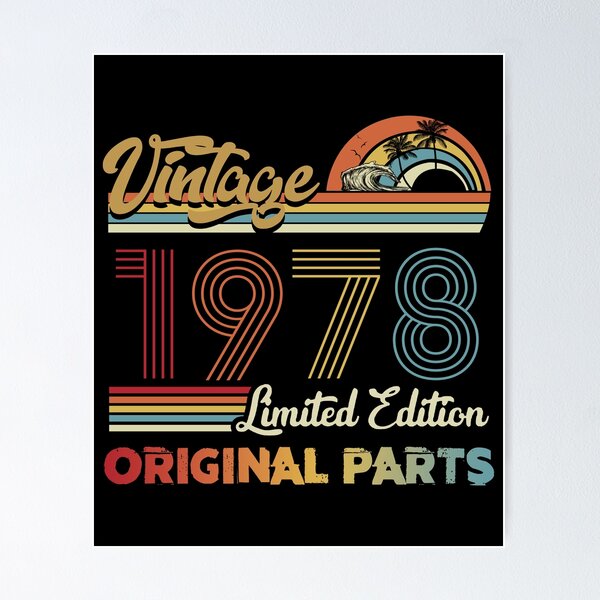 Vintage 1978 Limited Edition Original Parts