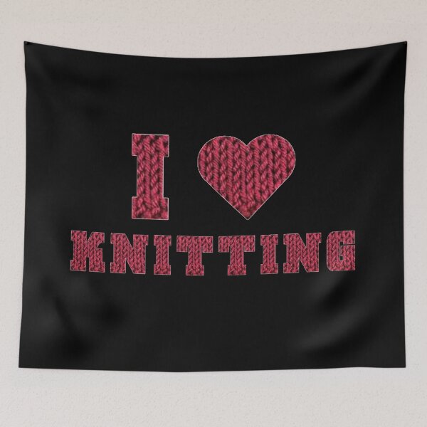Item preview, I love knitting  designed and sold by PufnicaDesign.