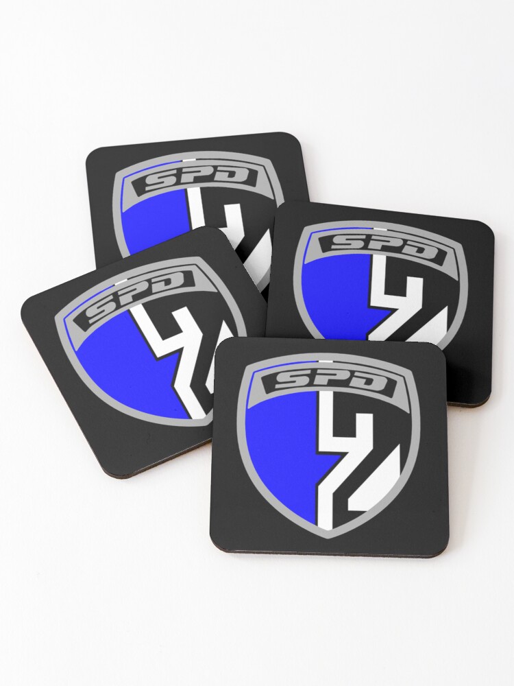 Thumbnail 1 of 5, Coasters (Set of 4), SPD Blue Ranger designed and sold by Azusapenshop.