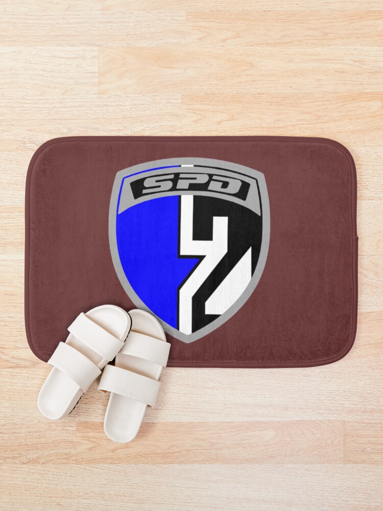 Thumbnail 1 of 6, Bath Mat, SPD Blue Ranger designed and sold by Azusapenshop.