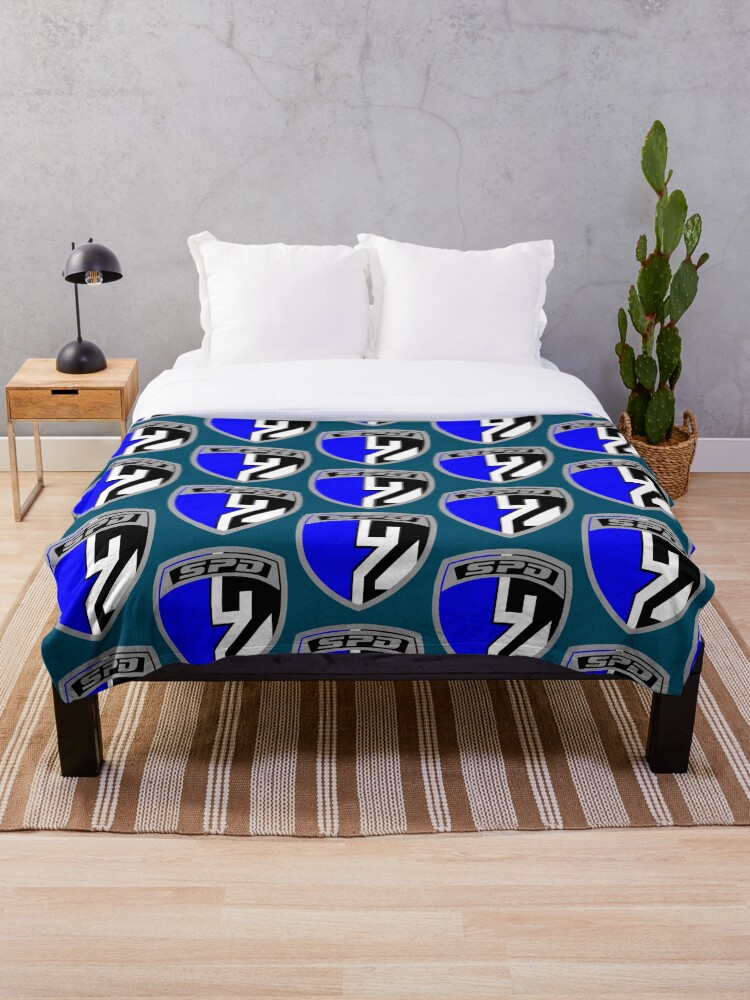 Thumbnail 1 of 6, Throw Blanket, SPD Blue Ranger designed and sold by Azusapenshop.