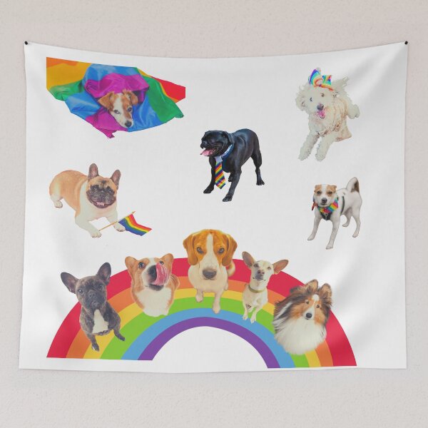 Item preview, Pride Ally Dogs designed and sold by Moonbeamdesignz.
