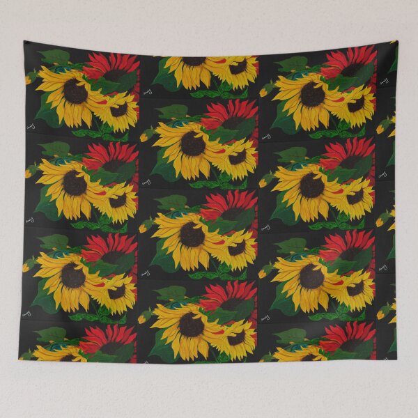 Item preview, Sunflowers in the Blackness designed and sold by Anne Gitto.