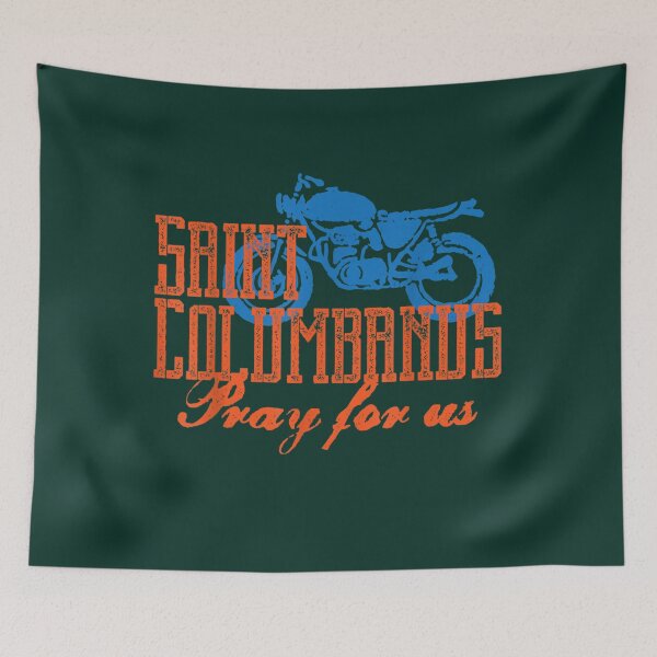 Item preview, St. Columbanus Patron Saint of Motorcyclists designed and sold by KerfsUp.