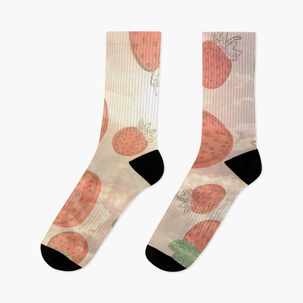 Item preview, romantic cloudy sunset strawberry summer pattern designed and sold by Beeroclock.