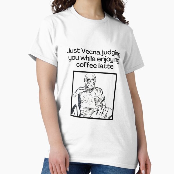 Item preview, Vecna Enjoying Coffee Latte - Stranger Things Memes designed and sold by Vinsara Store.
