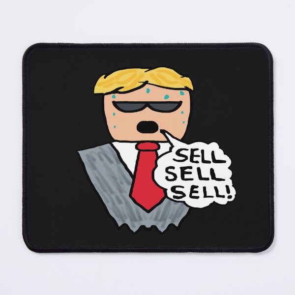 Item preview, Sell Sell Sell Funny Stock Market Crash designed and sold by Mark-Ewbie.