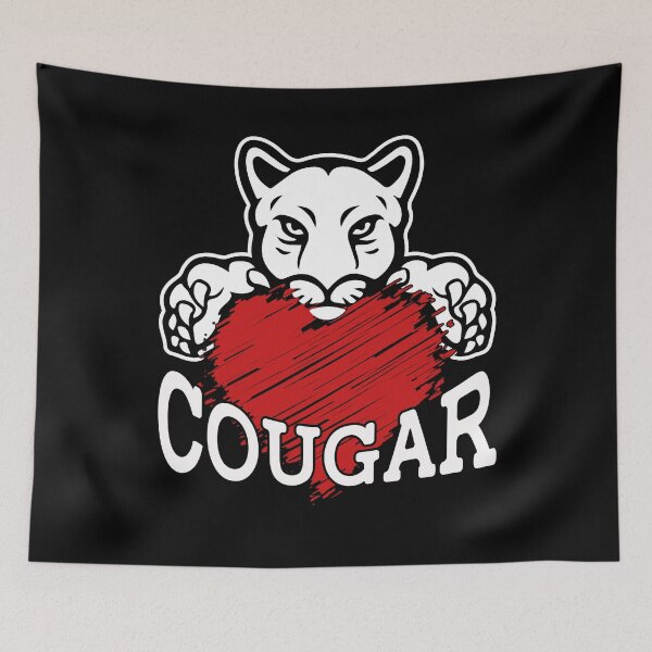 Item preview, I Love Cougar With All My Heart designed and sold by UnknownArtistt.