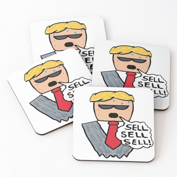 Item preview, Sell Sell Sell Funny Stock Market Crash designed and sold by Mark-Ewbie.