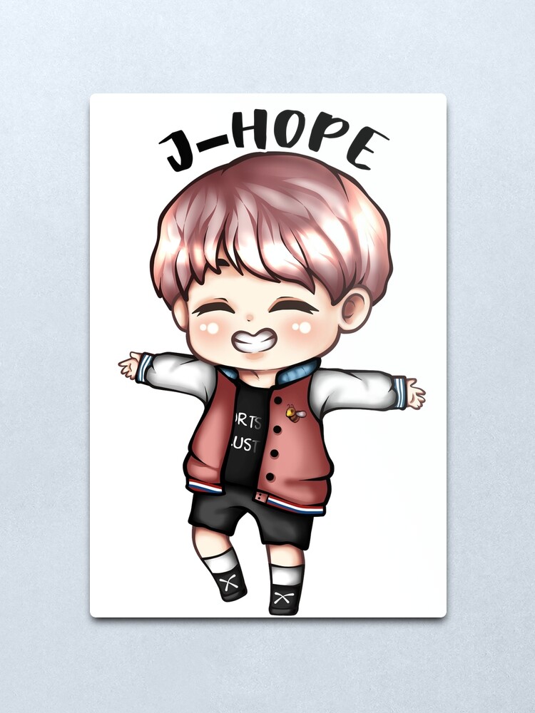 Ynwa Jhope Chibi Metallbild Von Jihanbanana Redbubble