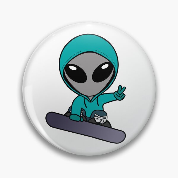 Artikelvorschau, Snowboarder Grauer Weltraum-Alien entworfen und verkauft von SpaceAlienTees.