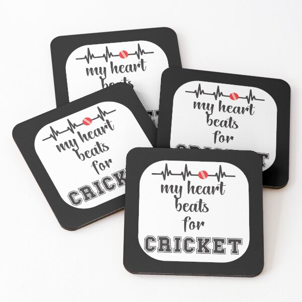 Item preview, My Heart Beats For Cricket Sticker designed and sold by contawana1s.