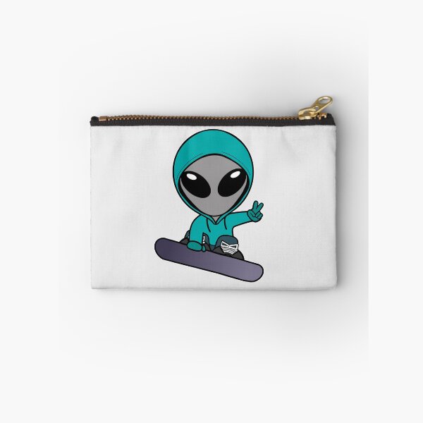 Item preview, Snowboarder Gray Space Alien designed and sold by SpaceAlienTees.