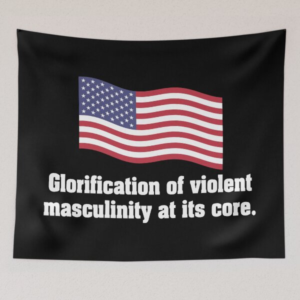 Item preview, Anti Violent Men Masculinity Stop Violence American Flag Waving American Flag designed and sold by Maljonic.
