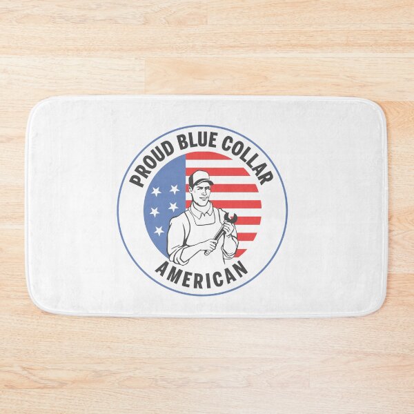 Item preview, Blue collar sticker designed and sold by fiskooriginal.