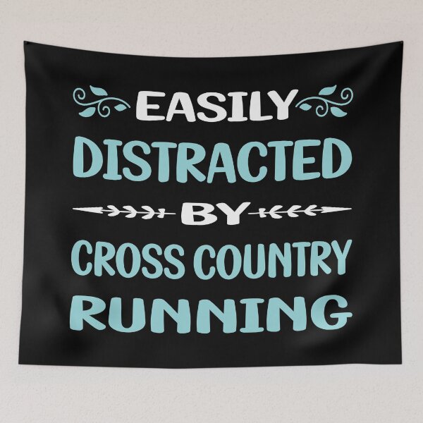 Item preview, Funny Easily Distracted Cross Country Running XC designed and sold by sobonncbskyx.