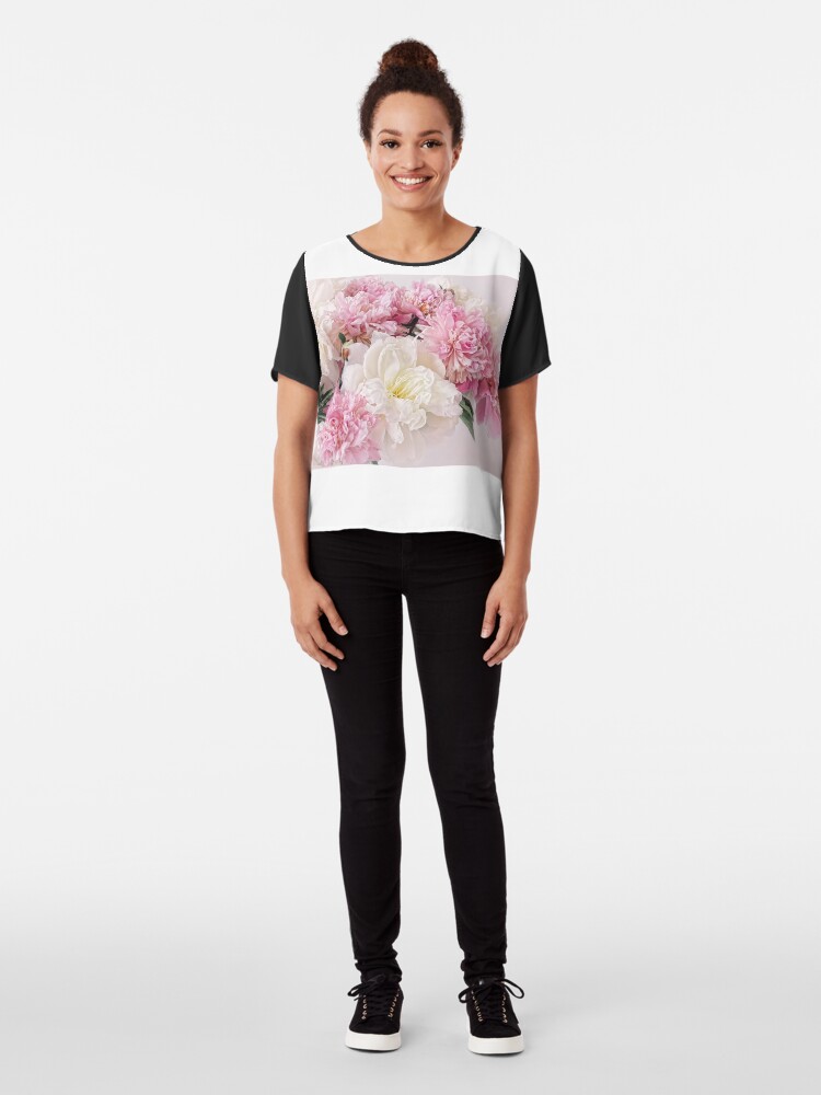 Alternate view of Peonies Chiffon Top