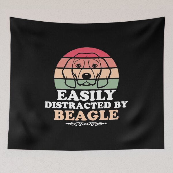 Item preview, Easily Distracted by Beagles - Cool Design Gift Idea For Beagle Lovers designed and sold by charaf19.