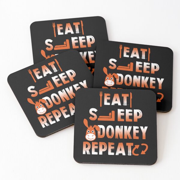 Item preview, Eat Sleep Donkey Repeat designed and sold by UnknownArtistt.