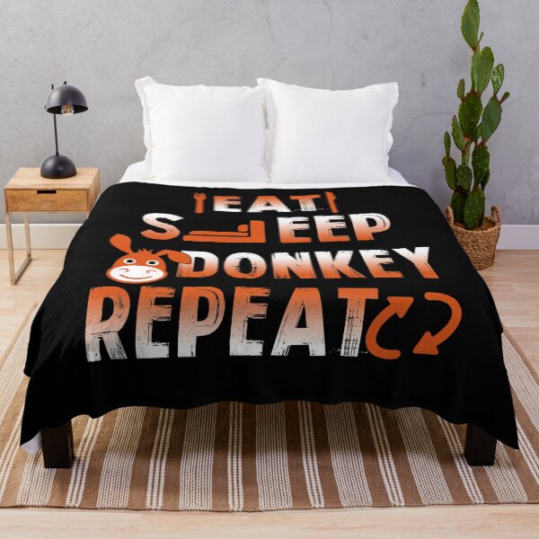 Item preview, Eat Sleep Donkey Repeat designed and sold by UnknownArtistt.